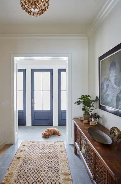  Contemporary Bohemian Family Home Entry and Hall. Valley Lo by KitchenLab | Rebekah Zaveloff Interiors.