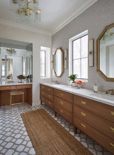  Transitional Family Home Bathroom. Valley Lo by KitchenLab | Rebekah Zaveloff Interiors.
