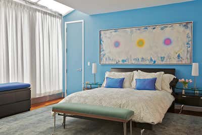  Contemporary Family Home Bedroom. TRIBECA PENTHOUSE by Marie Burgos Design.