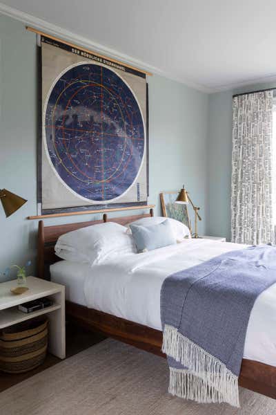  Beach Style Eclectic Beach House Bedroom. Middle Valley Road by Katie Martinez Design.
