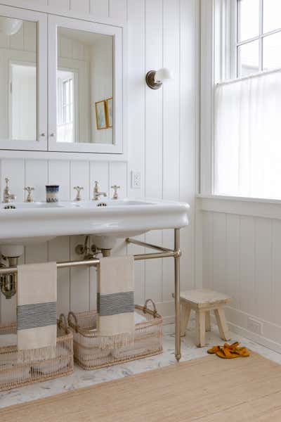  Country Beach House Bathroom. Middle Valley Road by Katie Martinez Design.