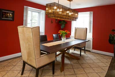  English Country Apartment Dining Room. NEW ROCHELLE RESIDENCE by Marie Burgos Design.