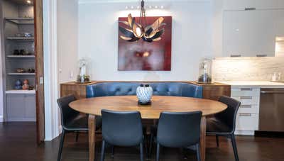  Transitional Dining Room. THE MODERN COLLECTORS' HOME by Marie Burgos Design.