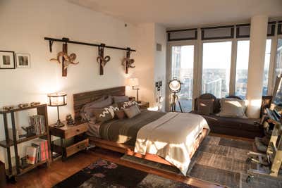  Industrial Family Home Bedroom. INDUSTRIAL ANTIQUARIAN RESIDENCE by Marie Burgos Design.