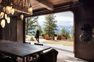 Rustic Family Home Dining Room. Mountain House by Hammer and Spear.