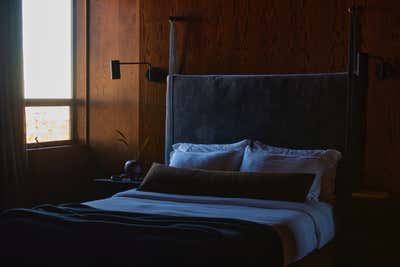  Minimalist Vacation Home Bedroom. Pause AM/PM Cabins by Hammer and Spear.