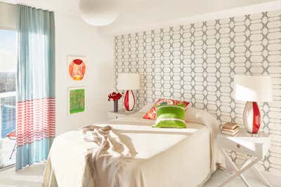  Eclectic Apartment Bedroom. Hollywood Beach by Sara Bengur Interiors.