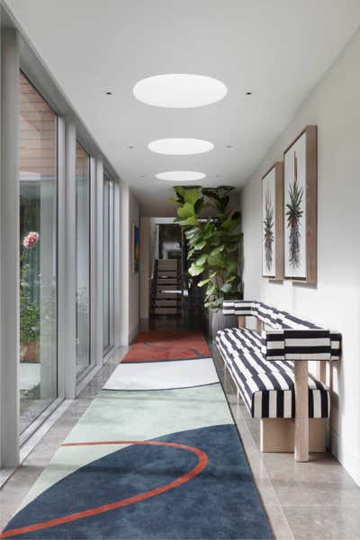 Contemporary Entry and Hall. A South London Home With South African Flare by Studio Ashby.