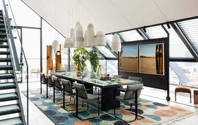  Eclectic Family Home Dining Room. Neo Bankside | A Collector's Residence by Studio Ashby.