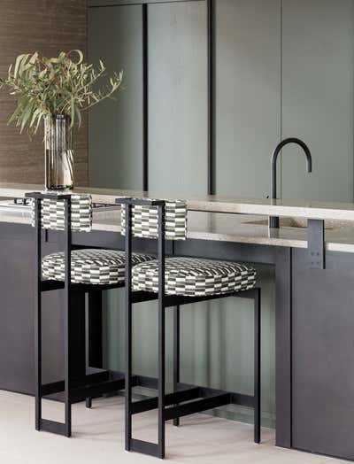  Eclectic Contemporary Family Home Kitchen. Neo Bankside | A Collector's Residence by Studio Ashby.