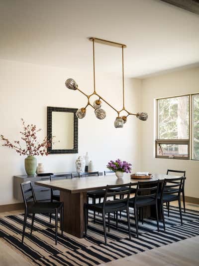  Transitional Dining Room. Black Gore by Emily Tucker Design, Inc..
