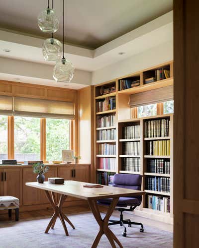  Transitional Mid-Century Modern Family Home Office and Study. Glencoe by Emily Tucker Design, Inc..