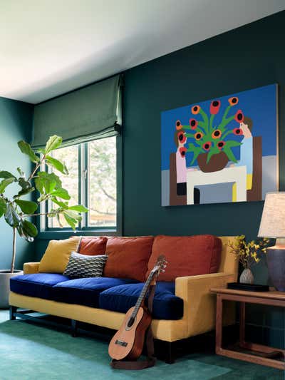  Mid-Century Modern Family Home Living Room. Glencoe by Emily Tucker Design, Inc..