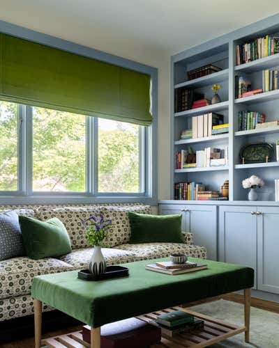  Transitional Mid-Century Modern Family Home Office and Study. Glencoe by Emily Tucker Design, Inc..