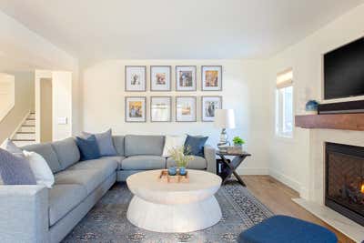  Transitional Family Home Living Room. Orange Lane by Emily Tucker Design, Inc..