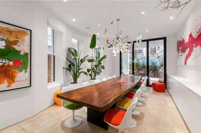  Organic Family Home Dining Room. Townhouse in New York City by Ychelle Interior Design.