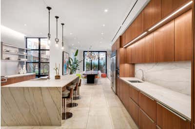  Organic Contemporary Family Home Kitchen. Townhouse in New York City by Ychelle Interior Design.