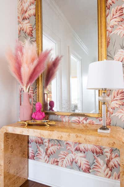 Eclectic Entry and Hall. Pink Palace by Hattie Sparks Interiors.