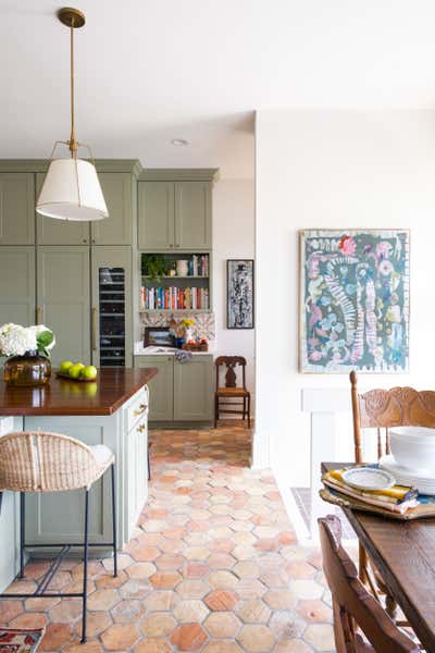  Eclectic Family Home Kitchen. Pink Palace by Hattie Sparks Interiors.