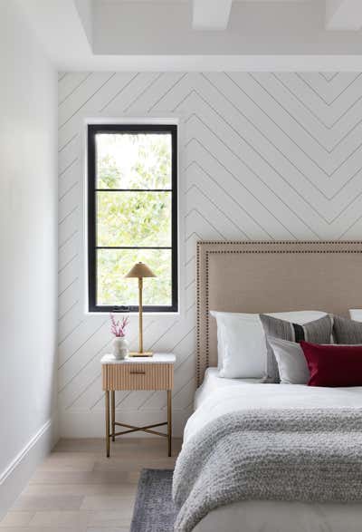  Transitional Family Home Bedroom. Modern Glam by Nuela Designs.