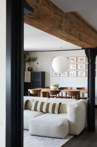  English Country Living Room. Archers Warehouse by FARE INC.