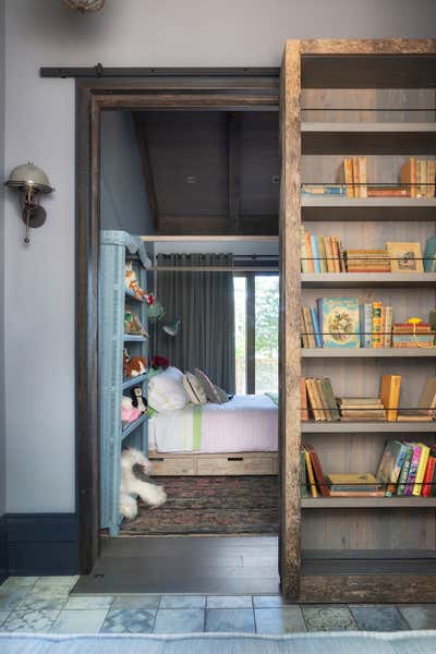  Cottage Arts and Crafts Beach House Children's Room. Lake House by Paul Hardy Design Inc..
