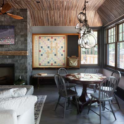 Traditional Beach House Bar and Game Room. Lake House by Paul Hardy Design Inc..