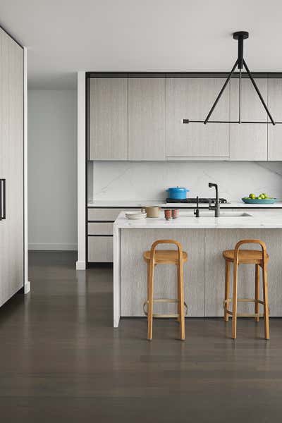 Contemporary Kitchen. Tribeca Family Condo by Lucy Harris Studio.
