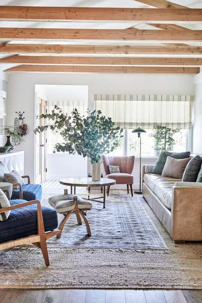  Beach Style Family Home Living Room. Franklin Hills by Stefani Stein.