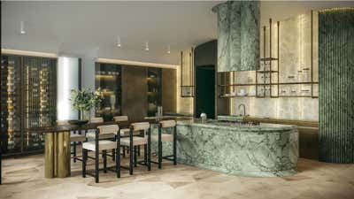  Contemporary Modern Family Home Kitchen. Bel Air - New Construction by KES Studio.