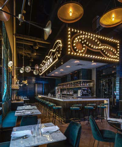  Restaurant Bar and Game Room. GJ Tavern by Nest Design Group.
