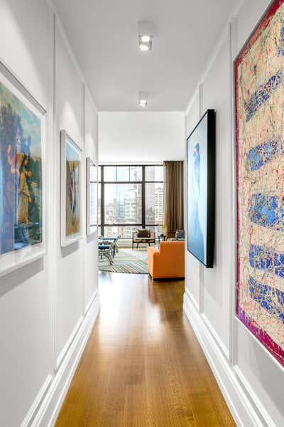  Transitional Apartment Entry and Hall. MADISON SQUARE PARK REMODEL by Michael Wood & Co..