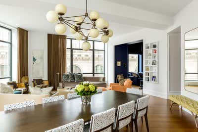 Transitional Dining Room. MADISON SQUARE PARK REMODEL by Michael Wood & Co..