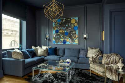  Transitional Living Room. MADISON SQUARE PARK REMODEL by Michael Wood & Co..