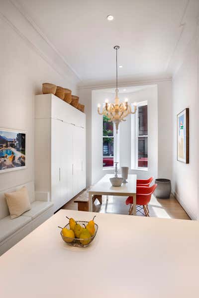  Contemporary Apartment Dining Room. UPPER WEST SIDE LANDMARK TOWNHOUSE by Michael Wood & Co..