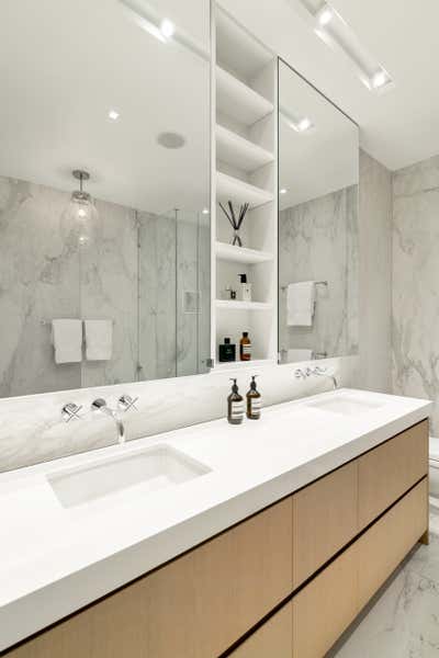  Contemporary Apartment Bathroom. TRIBECA FAMILY HOME by Michael Wood & Co..