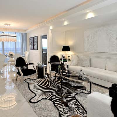  Eclectic Apartment Living Room. Condo RF in Miami by Mueblería Standard.