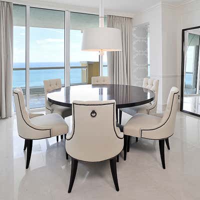  Transitional Apartment Dining Room. Condo JD in Miami by Mueblería Standard.