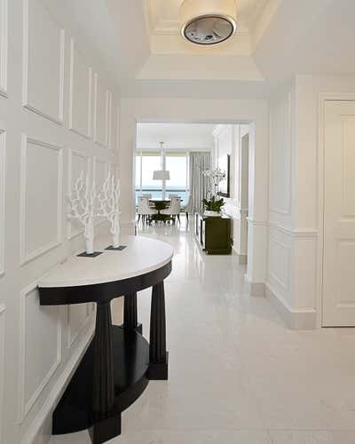  Transitional Apartment Entry and Hall. Condo JD in Miami by Mueblería Standard.