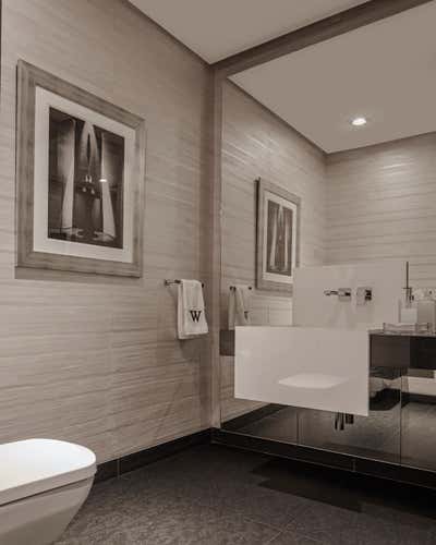  Contemporary Apartment Bathroom. Condo MW in Mexico by Mueblería Standard.