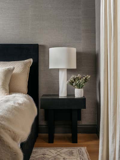  Transitional Family Home Bedroom. Marina by Lindsay Gerber Interiors.