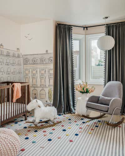  Contemporary Family Home Children's Room. Nob Hill by Lindsay Gerber Interiors.