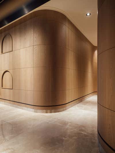  Modern Entry and Hall. Zydus Cadila Office by Iram Sultan Design Studio.