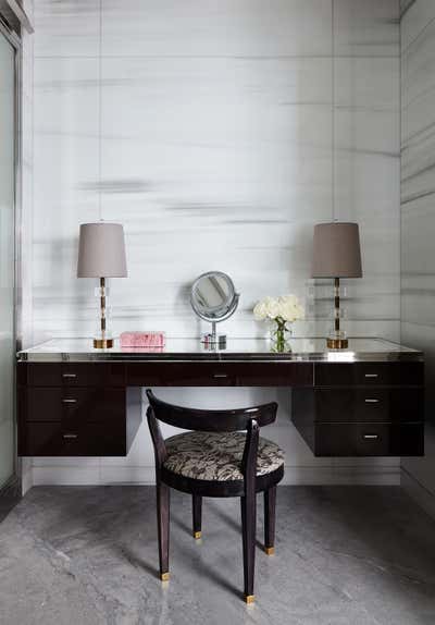  Transitional Apartment Bathroom. Hudson River Pied-à-Terre by Ries Hayes.