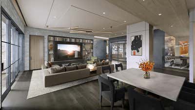  Art Deco Living Room. Brentwood Residence - New Construction by KES Studio.