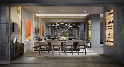  Art Nouveau Family Home Dining Room. Brentwood Residence - New Construction by KES Studio.