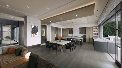  Art Deco Family Home Kitchen. Brentwood Residence - New Construction by KES Studio.
