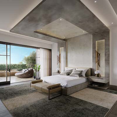  Modern Transitional Family Home Bedroom. Brentwood Residence - New Construction by KES Studio.