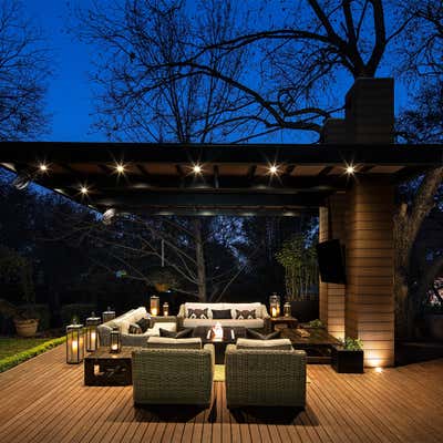  Contemporary Family Home Exterior. Outdoor Living Room in Mexico by Mueblería Standard.