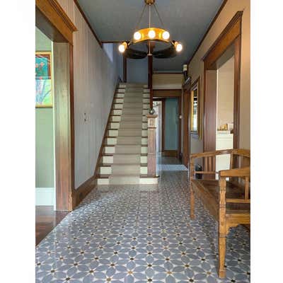  Art Deco Family Home Entry and Hall. Elbow Park by Paul Hardy Design Inc..